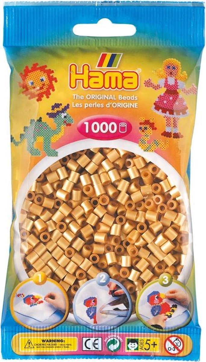 Strijkkralen Hama - 1000 stuks - Goudkleurig