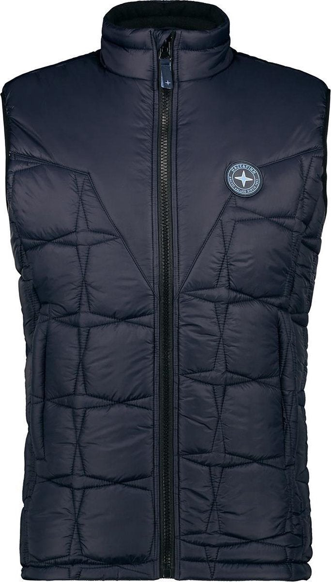 Haze&Finn - Bodywarmer - Heren -Dark Navy -Maat: XL