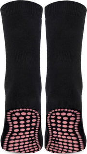 Topsocks huissokken met antislip noppen kleur: zwart maat: 35-38