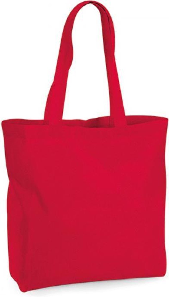 Organic Premium Cotton Maxi Bag (Rood)