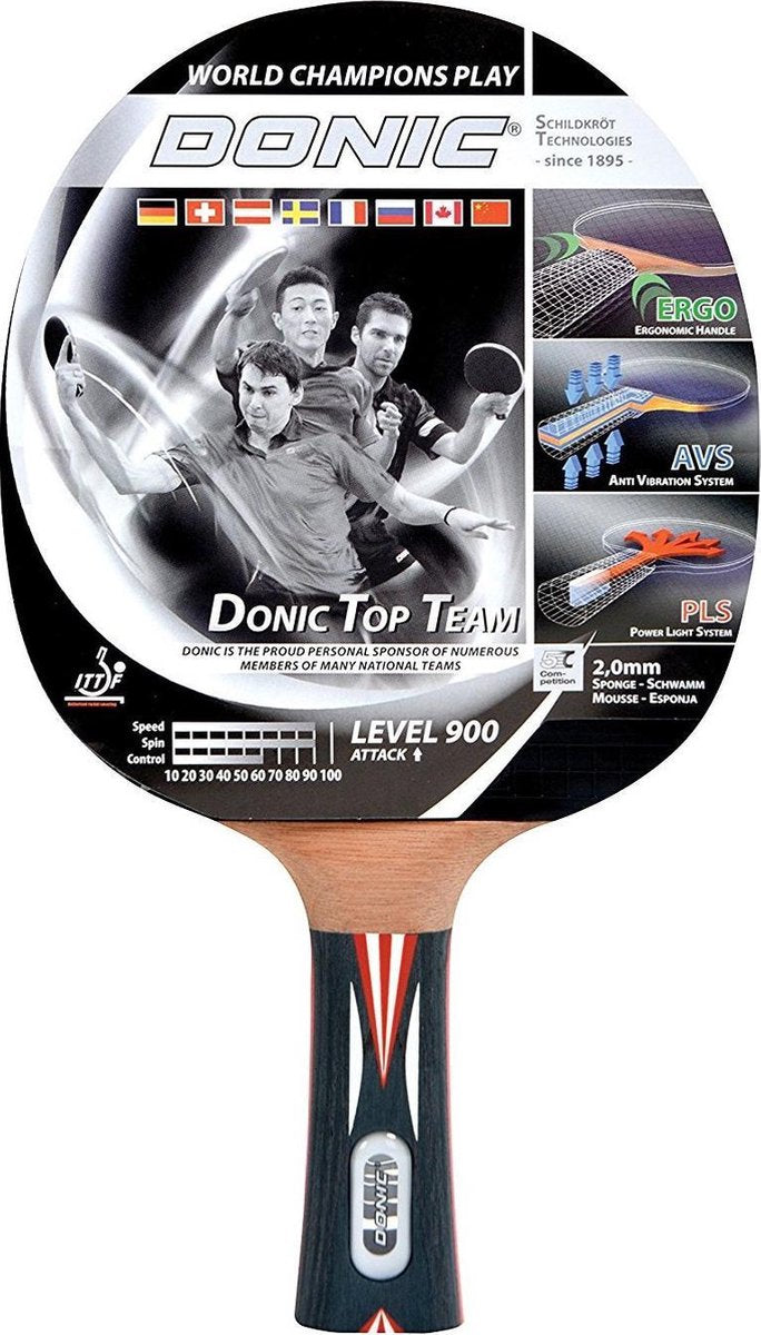 Donic Schildkröt Tafeltennisbat Top Team 900 Zwart