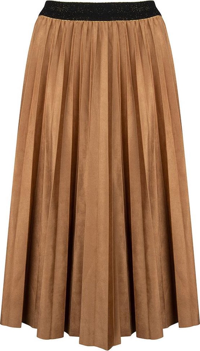 Jozemiek Lange Plissérok Lieke Beige