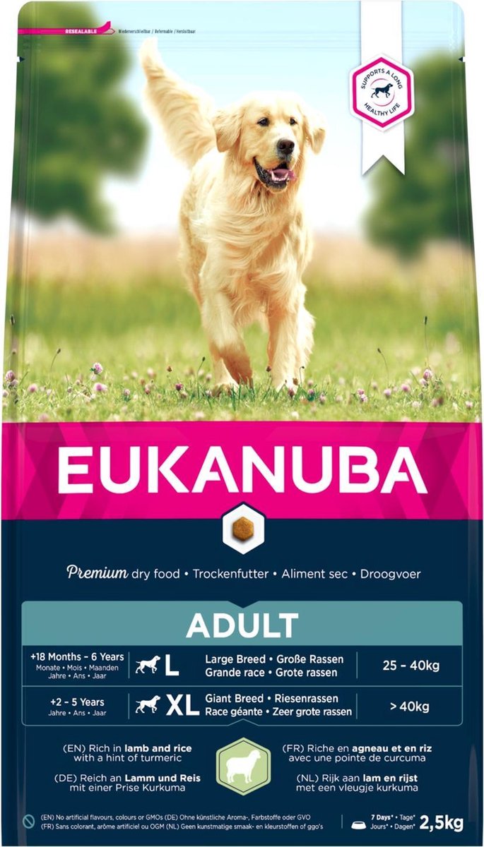 Eukanuba Dog Adult - Large Breed - Lam/Rijst - Hondenvoer - 2