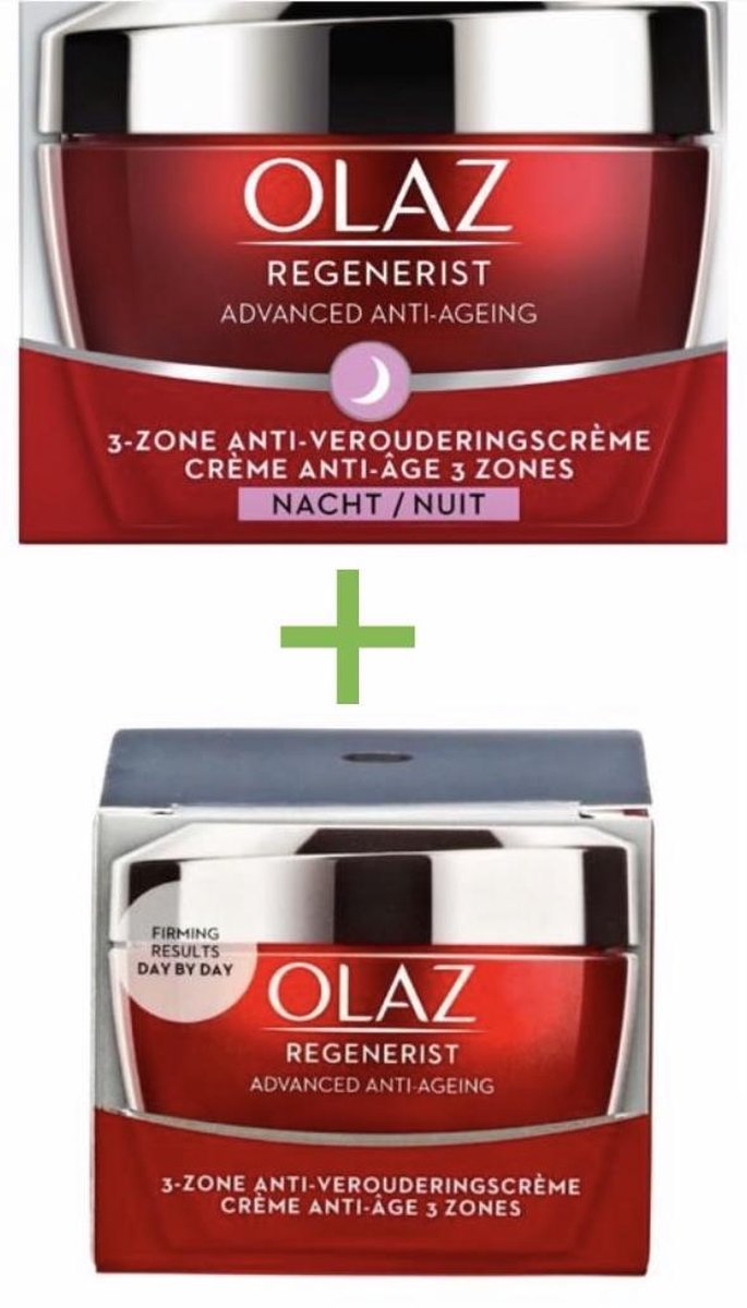 olaz regenerist nacht + olaz regenerist dag =100 ml total