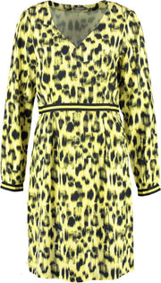 Aop Dress 97080 Yellow Combi