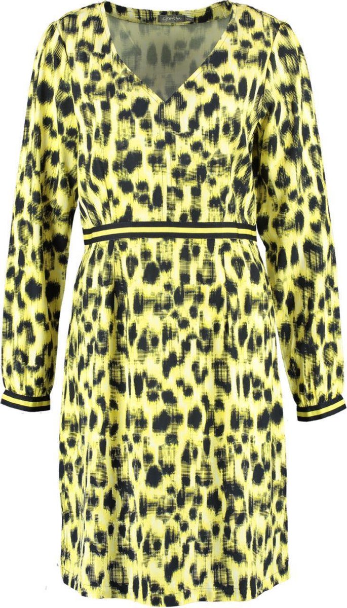 Aop Dress 97080 Yellow Combi