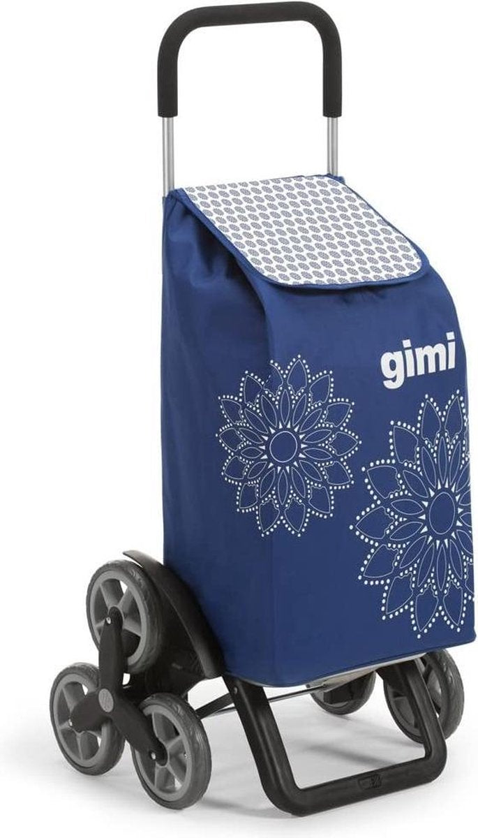 GIMI Tris flower blue winkelwagen winkelmanden & tassen winkelwagens