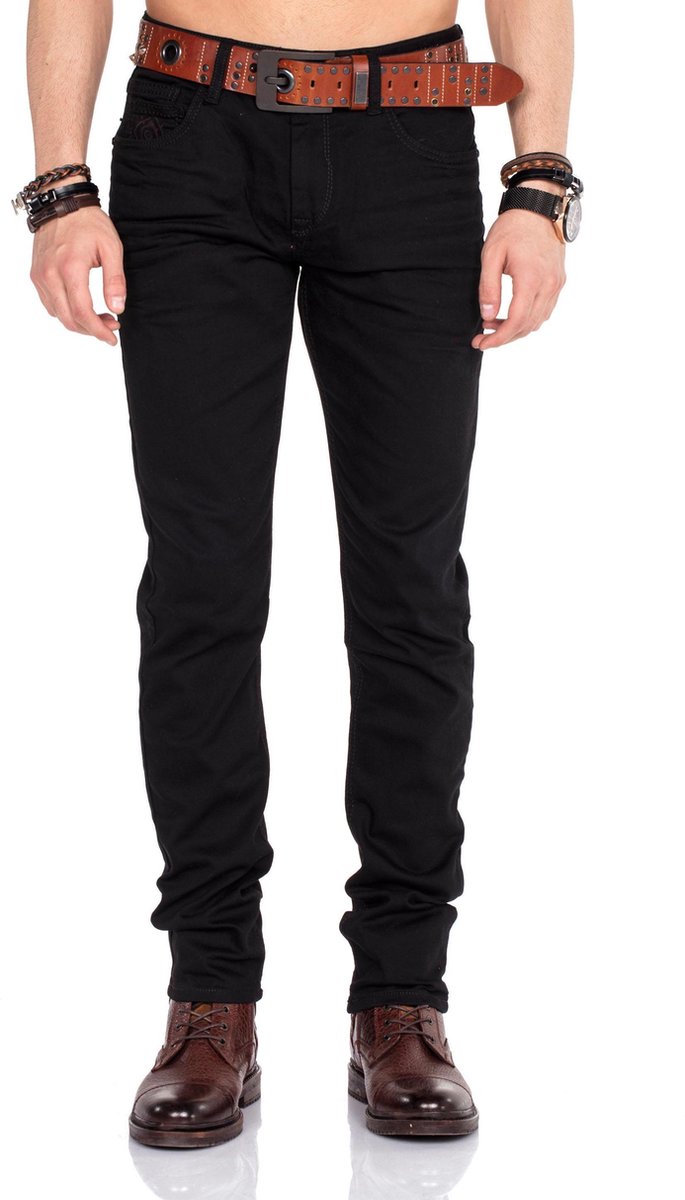 Cipo & Baxx Jeanshose mit Gürtel