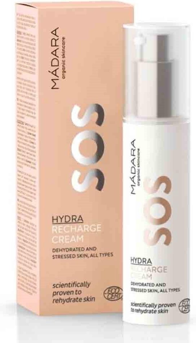 MÁDARA | SOS Hydra Recharge Cream (dag- en nachtcrème) - 50 ml | COSMOS ORGANIC gecertificeerd