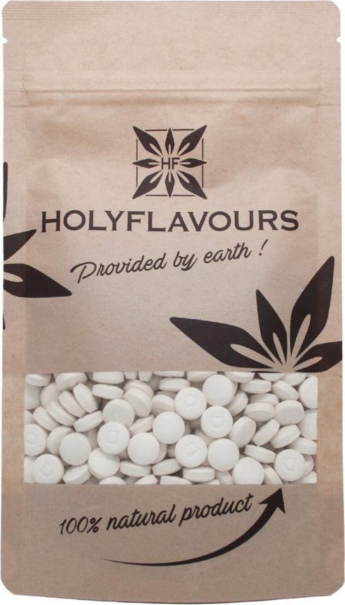 Tandenpoetstabletten zonder fluoride 100 gram
