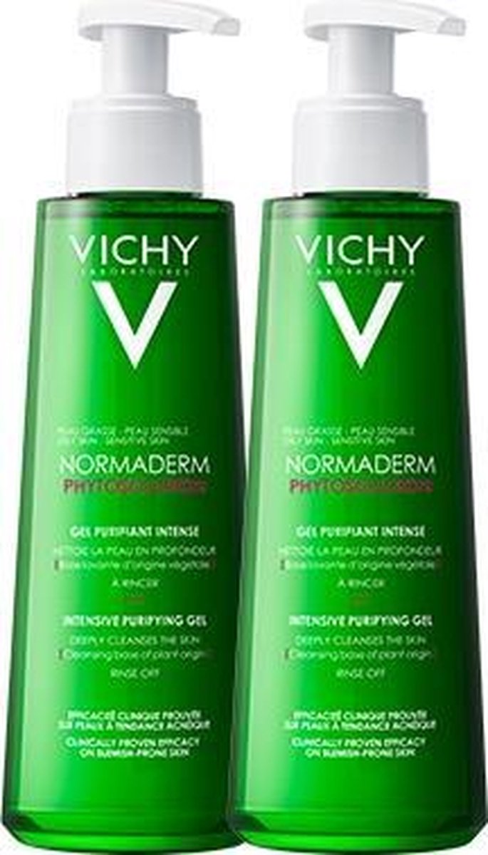 Vichy Normaderm Phytosolution Reinigingsgel - 2 x 400 ml - Onzuivere Huid
