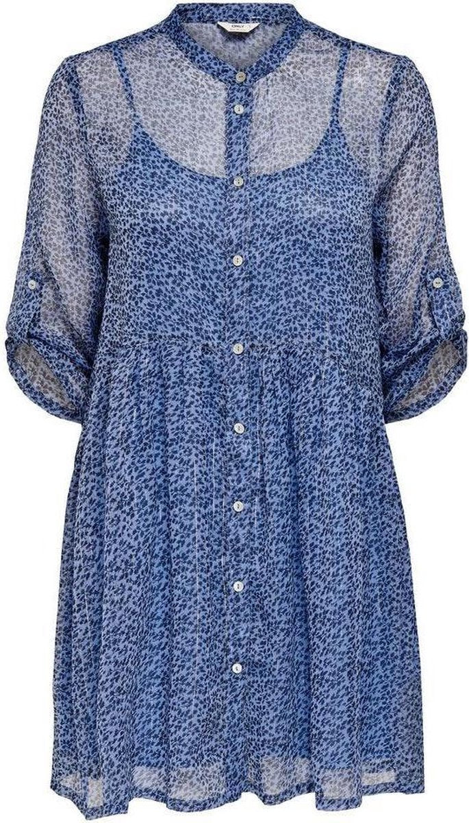 Onchicago Life Sl Print Dnm Dress F 15230651 Dazzling Blue