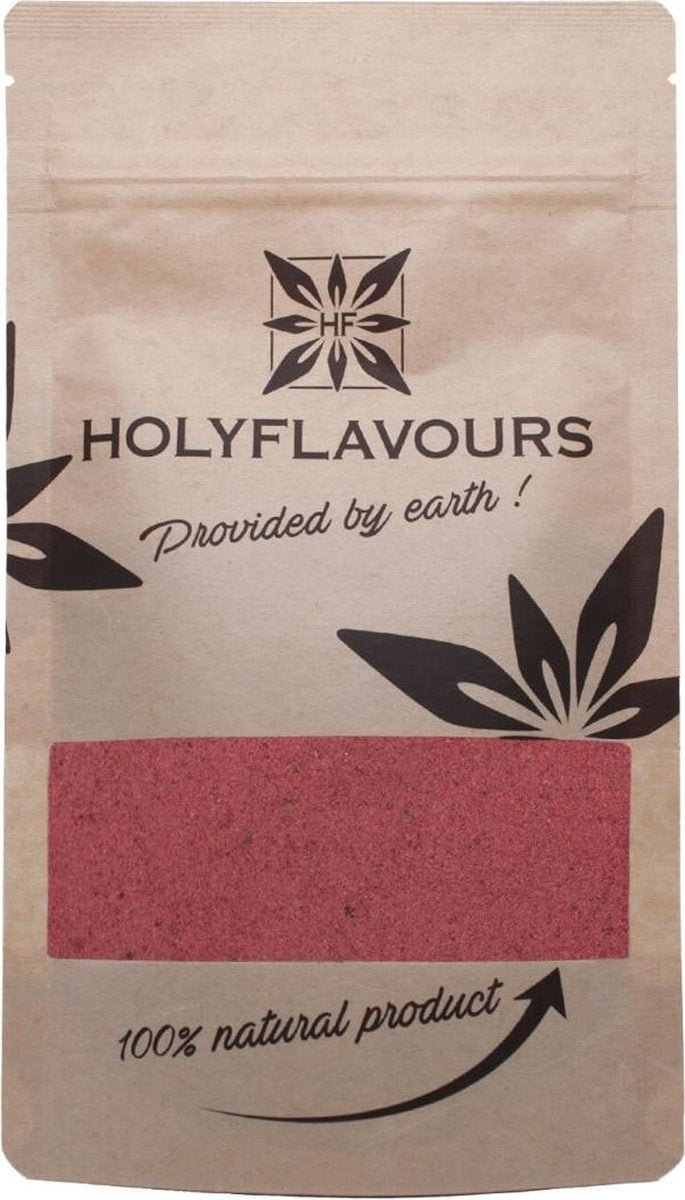 Aardbeien Poeder Gevriesdroogd - 100 gram - Holyflavours -  Biologisch gecertificeerd