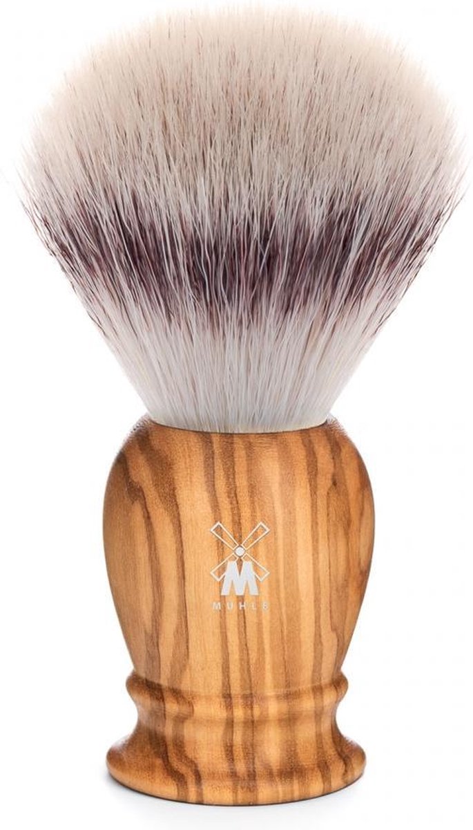 Muhle scheerkwast synthetisch haar CLASSIC Olijfhout L