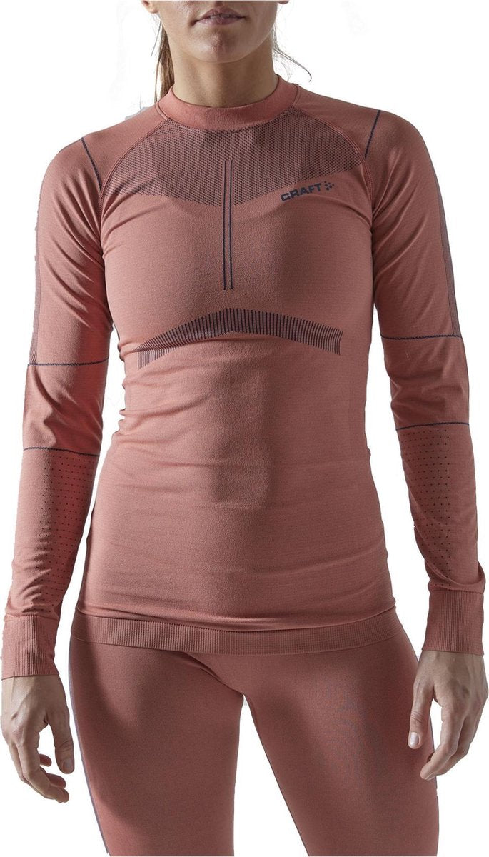 Craft Active Intensity  Thermoshirt - Maat M  - Vrouwen - oranje/rood