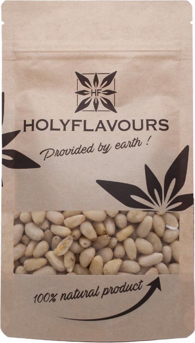 Pijnboompitten heel - 100 gram - Holyflavours -  Biologisch gecertificeerd
