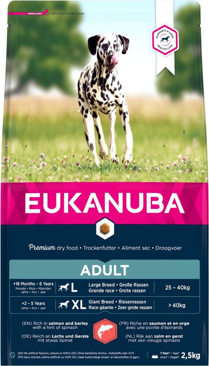 Eukanuba Dog Adult - Zalm - Hondenvoer - 2.5 kg