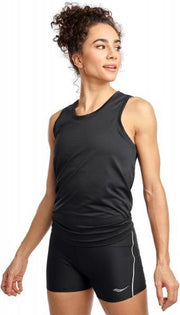 Saucony Rerun Tank Dames - zwart - maat XS