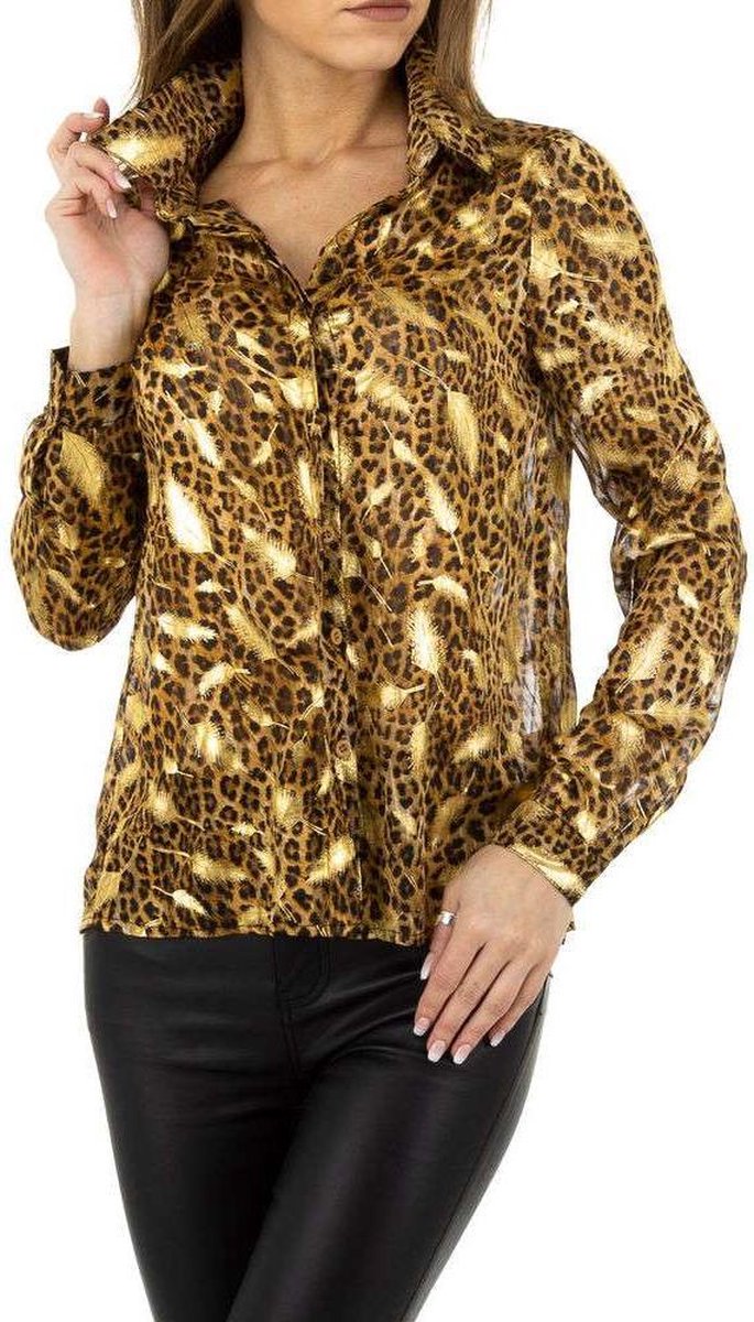Blouse gold maat M