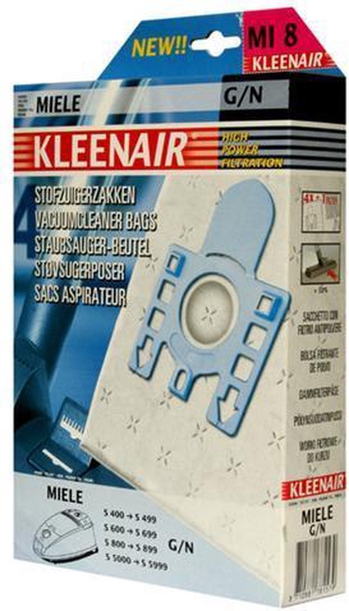 KleenAir HPF MI8 Miele - Stofzuigerzakken
