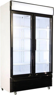 Professionele Voordelige Horeca Koelkast | 780 L | 2 klapdeuren | Glasdeuren | Combisteel | 7455.1392 | Horeca