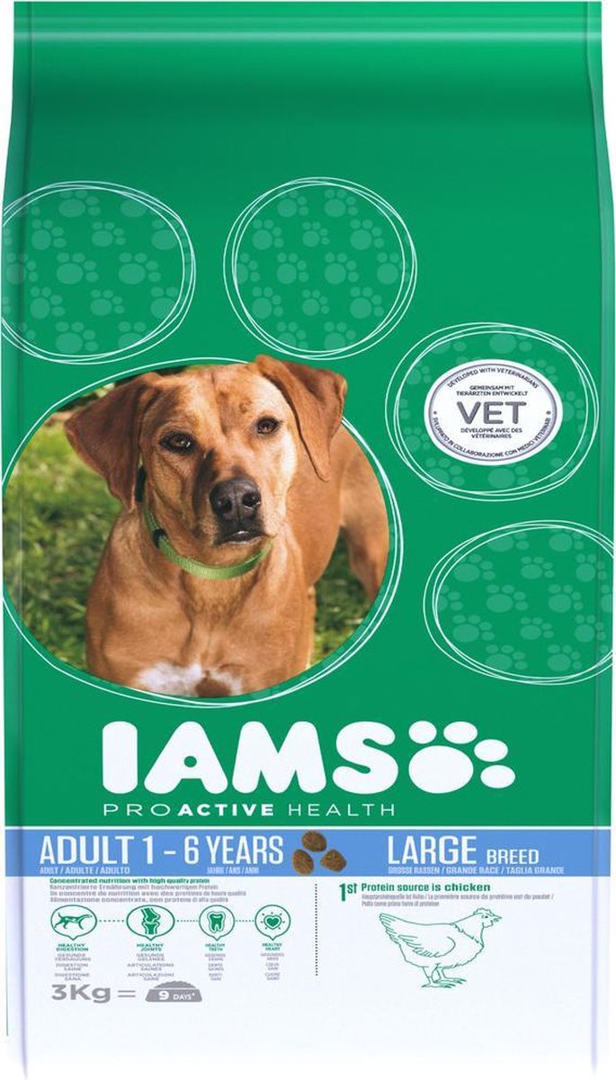 Iams Dog Adult Large Kip 3 kg