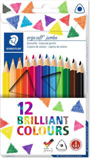 ergosoft jumbo kleurpotlood - kartonnen etui 12