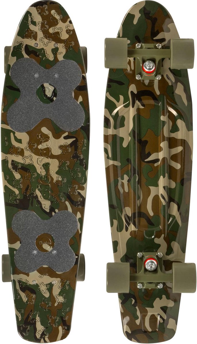 Skateboard Penny Board Volwassenen/Kinderen/Jongens/Meisjes  - Choke - Big Jim Camo - 71 cm - 28 inch - Polypropeen