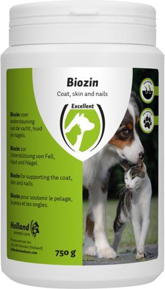 RelaxPets - Biozin - Hond & Kat - Nagels & Voetzolen Verbeteren - Vacht & Huid - 750 Gram