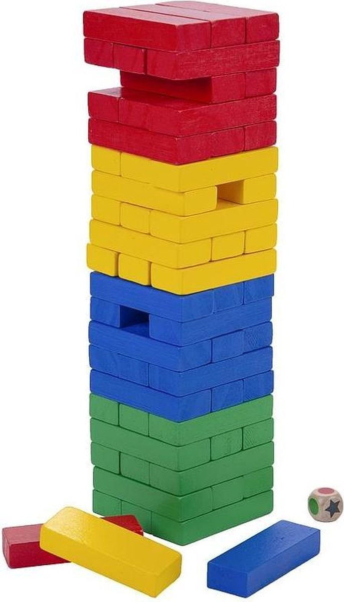 Houten Tuimel Toren - Stapeltorenspel