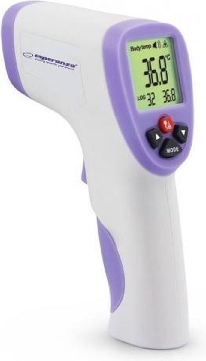 Esperanza ECT002 digitale lichaams thermometer Thermometer met remote sensing Paars