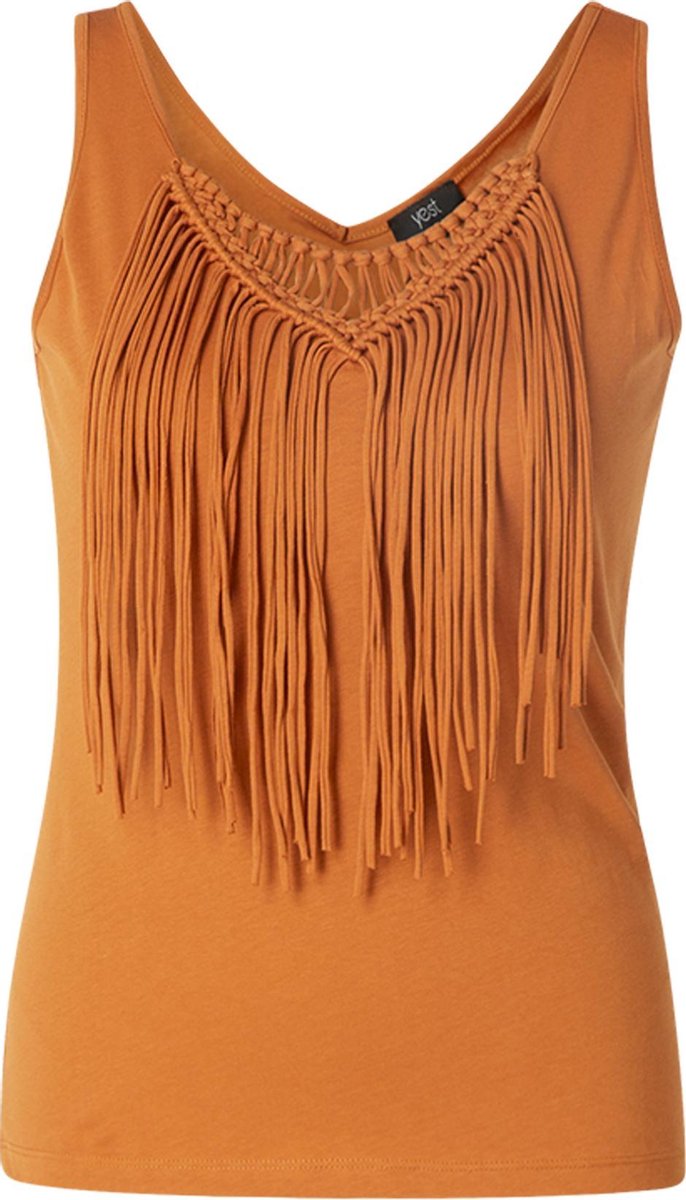 YESTA Lennox Jersey Shirt - Spicy Brown - maat 1(48)