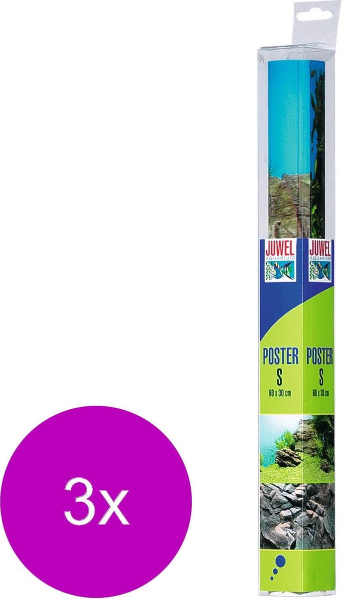 Juwel Achterwand Poster 1 S - Aquarium - Achterwand - 3 x 60x30 cm