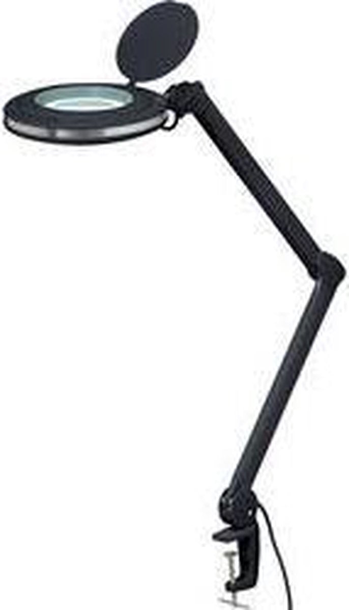 TOOLCRAFT 2249716 LED-loeplamp zwart 5 127 mm met klemhouder 3D 1
