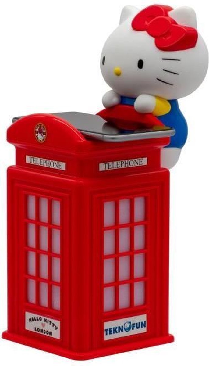 HELLO KITTY Draadloze telefoonlader Londen - Rood