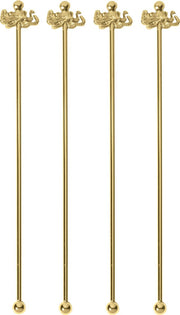 Paderno Cocktail Lepels BAR Octopus Goud 18.5 cm - 4 Stuks