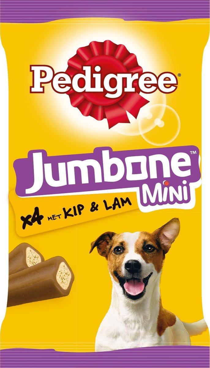 Pedigree Jumbone Mini - Kip & Lam - Kauwsnack - 8x4 stuks