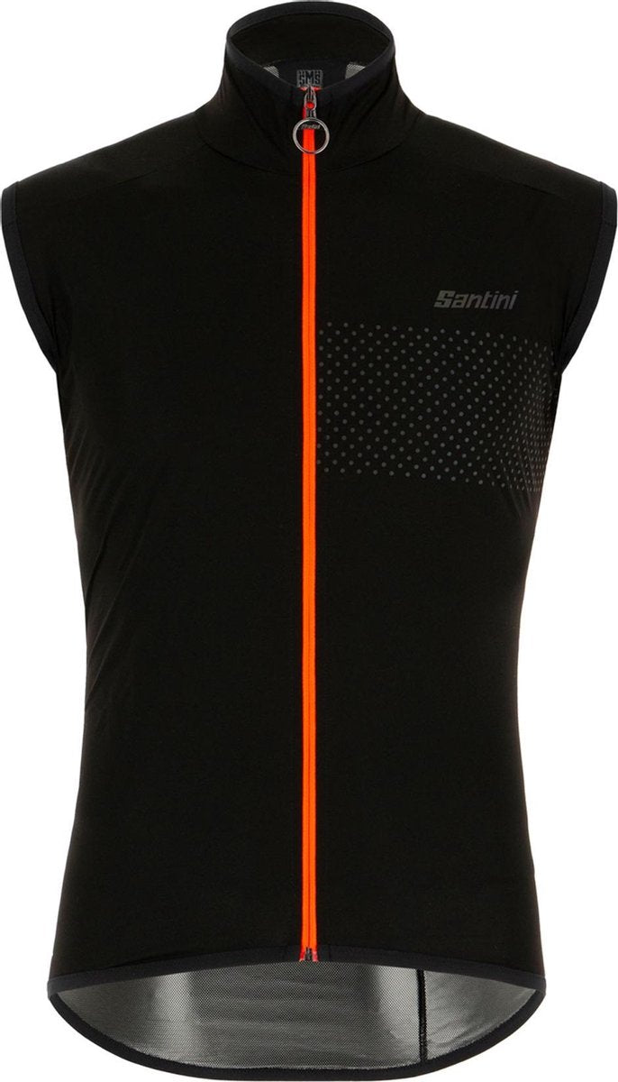 Santini Fietsjack - Maat M  - Mannen - zwart