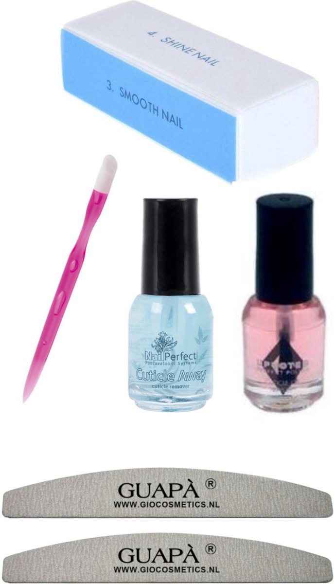GUAPÀ - Manicure Voorbereiding Nagelverzorging Set voor mooie verzorgde Nagels en Nepnagels