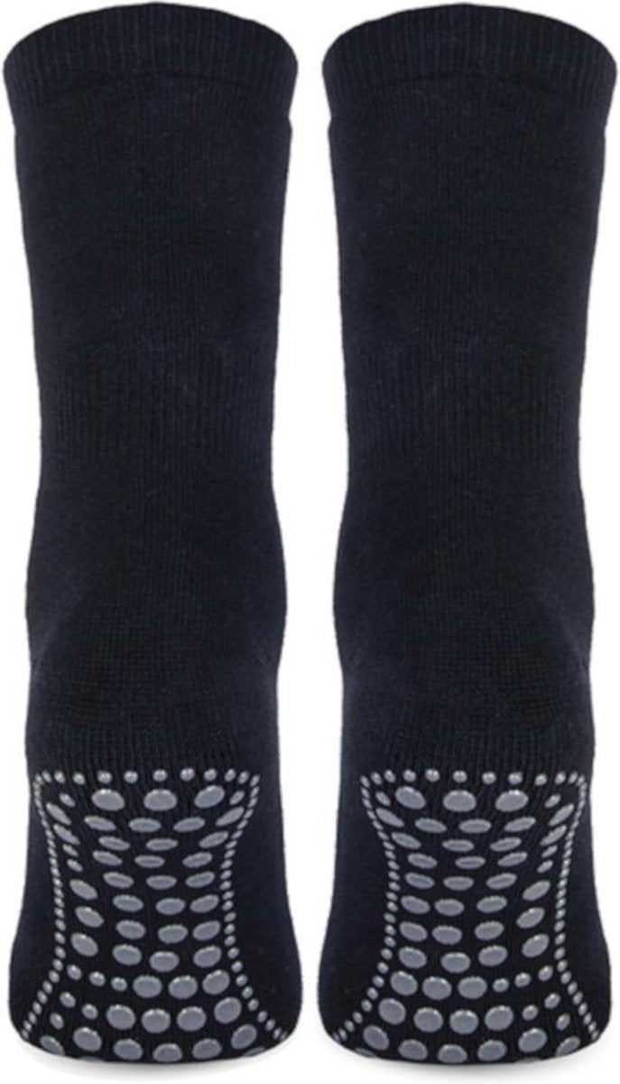Topsocks huissokken met antislip noppen kleur: marine maat: 43-46