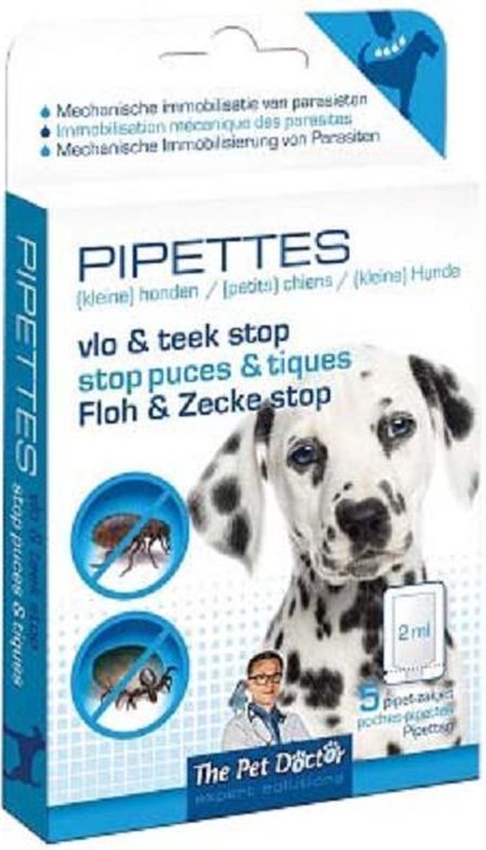 Vlo & teek stop pipettes hond