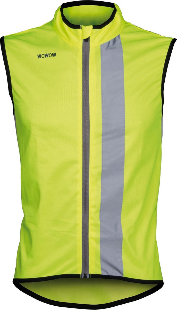 Wowow Maverick Fietsshirt - Maat M  - Unisex - geel/zwart/zilver