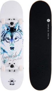 Tempish Blue Wolf Skateboard - Complete - 31 Inch