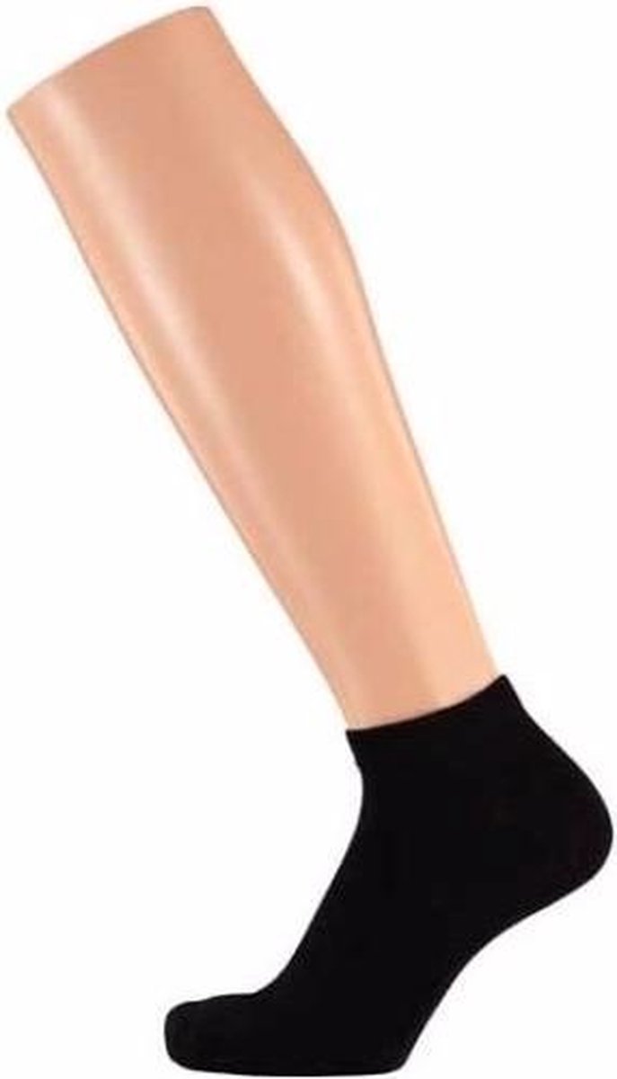 10 Paar zwarte dames sneakersokken/enkelsokken maat 36-41 - Kledingaccessoires - Lage sokken - Sokken/enkelsokken/sportsokken voor volwassenen