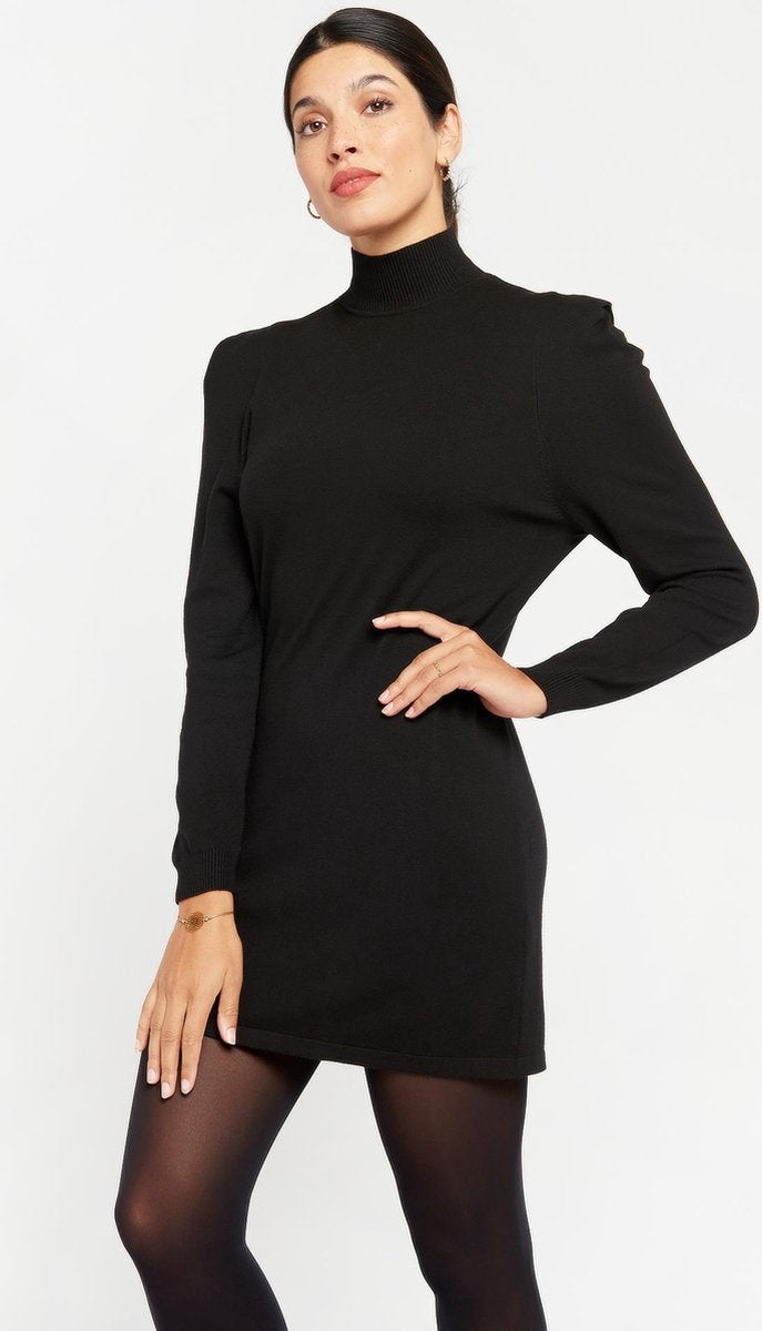 Mini trui-jurk - Zwart