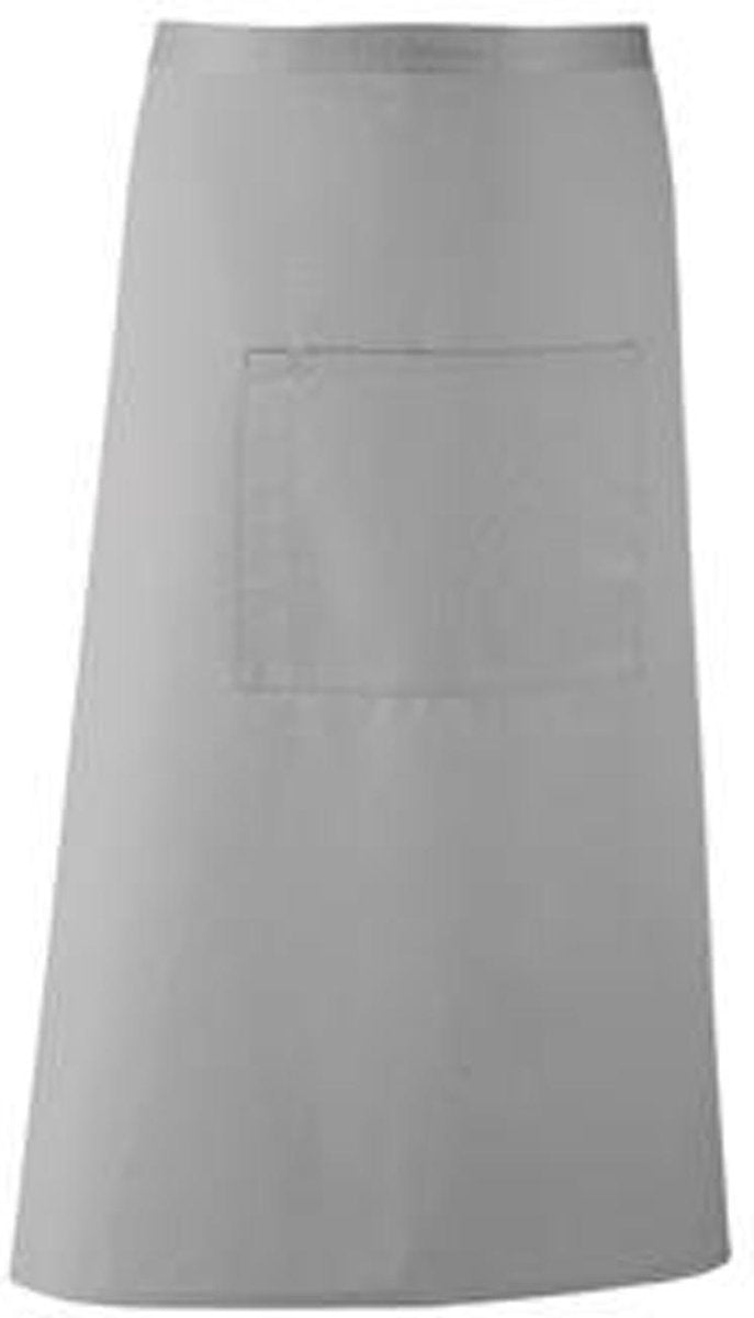 Restaurant schort lang Silver I PR158 11 kleuren | Bar Apron Twillweefsel: soepel en sterk. Middenzak met plaats voor een pen. Verkrijgbaar in 11 kleuren I Horeca kleding