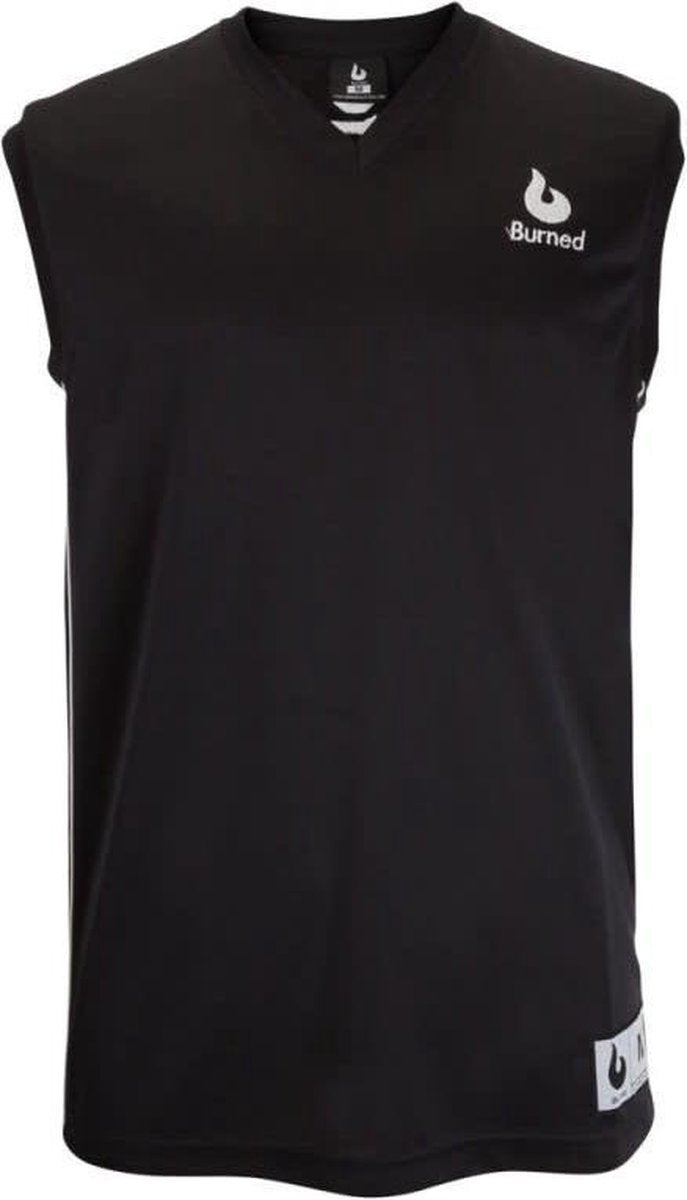 Burned T-shirt - Sporttop - Maat: X: - Kleur: Zwart