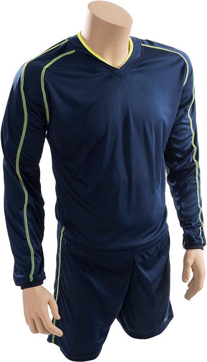 Precision Voetbaltenue Marseille Jr Polyester Navy/geel Mt L