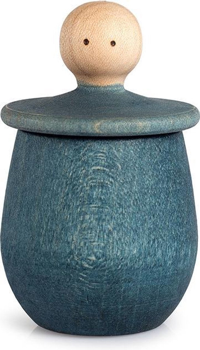 Grapat Houten Speelgoed Klein Blauw Poppetje - Little Things