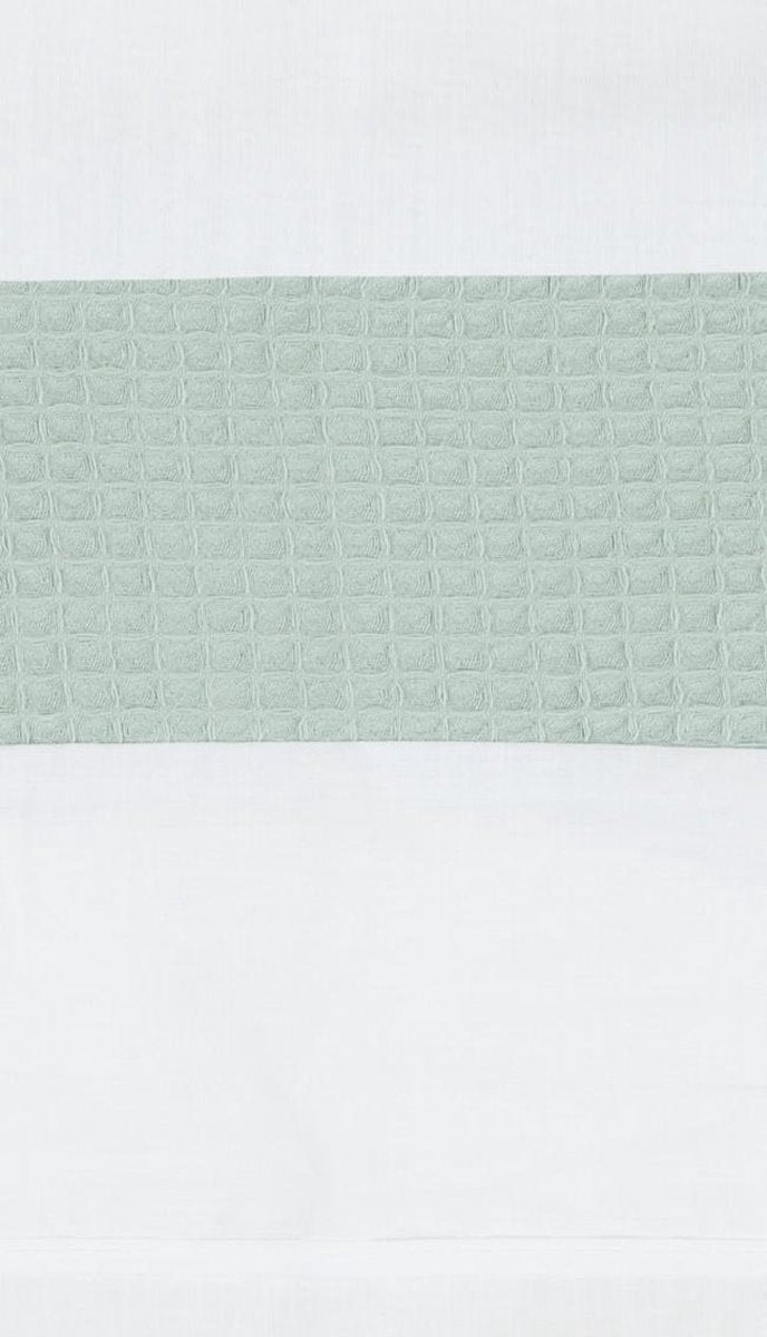 BINK Bedding Wieglaken Wafel (Pique) olijf 75 x 100 cm